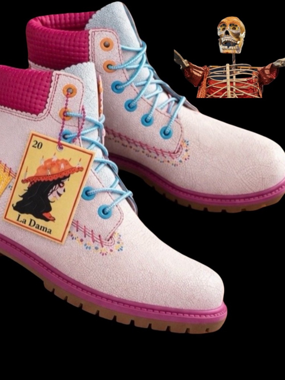 Timberland woman’s 7 NIB , DIA LE MEURTES , DAY OF DEAD